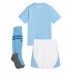 Manchester City Hjemmebanesæt Børn 2023-24 Kort ærmer (+ korte bukser)